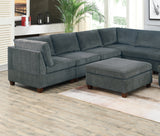 Grey Chenille Modular Sectional 9pc Set