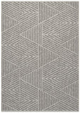 Pyramids Stone Neutral Indoor / Outdoor Polypropylene Area Rug 5x8