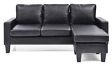 Jenna BLACK Sofa Chaise