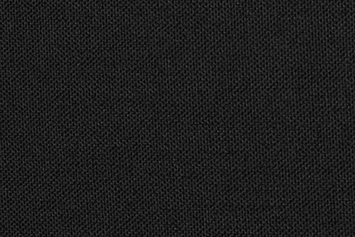 Black Cushion Sectional w Ottoman Linen Like Fabric