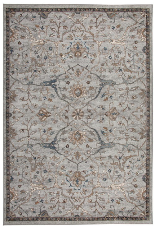 Saffron Beige, Blue, and Brown Area Rug 8x10