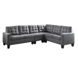 ACME Earsom Sectional Sofa in Gray Linen 52760