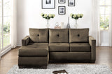Unique Style Coffee Reversible Sectional