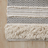 Woven Texture Stripe Bath Rug