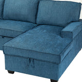 Roger INDIGO Pull Out  Sleeper Sectional