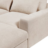 Modular Modern Large L-Shape Feather Filled Sectional