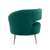 Accent  Chair with Golden feet