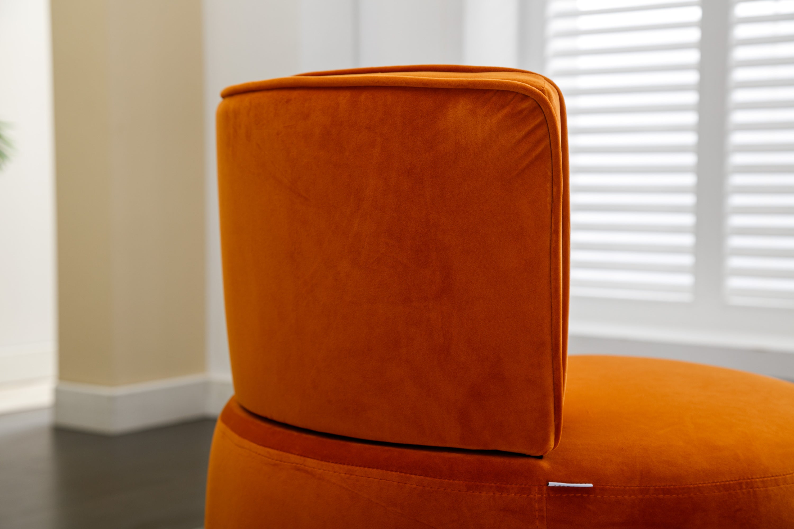 360 Degree Swivel Cuddle Barrel Accent Fluffy Velvet Fabric Chair