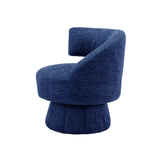 360 Degree Fluffy  Fabric Chair Swivel Cuddle Barrel Accent Chairs