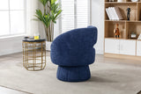 360 Degree Fluffy  Fabric Chair Swivel Cuddle Barrel Accent Chairs