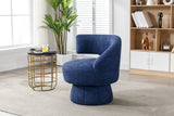 360 Degree Fluffy  Fabric Chair Swivel Cuddle Barrel Accent Chairs