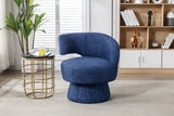 360 Degree Fluffy  Fabric Chair Swivel Cuddle Barrel Accent Chairs