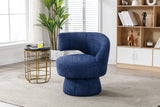 360 Degree Fluffy  Fabric Chair Swivel Cuddle Barrel Accent Chairs