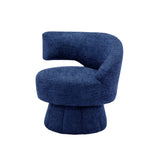 360 Degree Fluffy  Fabric Chair Swivel Cuddle Barrel Accent Chairs