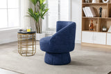 360 Degree Fluffy  Fabric Chair Swivel Cuddle Barrel Accent Chairs