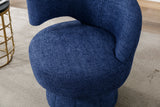 360 Degree Fluffy  Fabric Chair Swivel Cuddle Barrel Accent Chairs