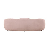 93.6'' Pink Mid Century Modern 4-Seat Boucle Fabric Couch