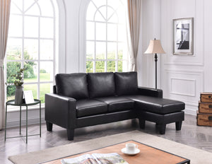 Jenna BLACK Sofa Chaise