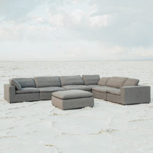 Harper Luxe Grey Sectional - 7 seat Configuration