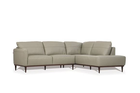 ACME Tampa Sectional Sofa, Airy Green Leather