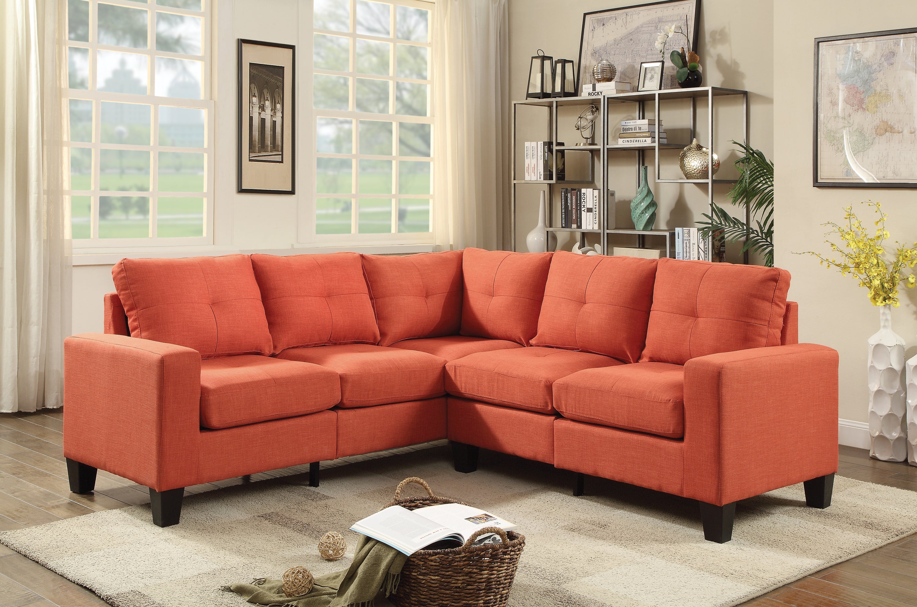 Glory Furniture Newbury G473B-SC SectionalÃŠÃŠ , ORANGE