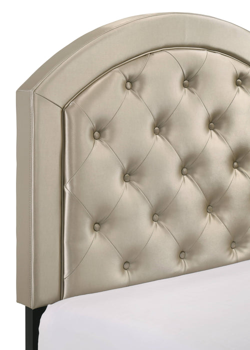 GABY ADJUSTABLE PLATFORM BED IN GOLD