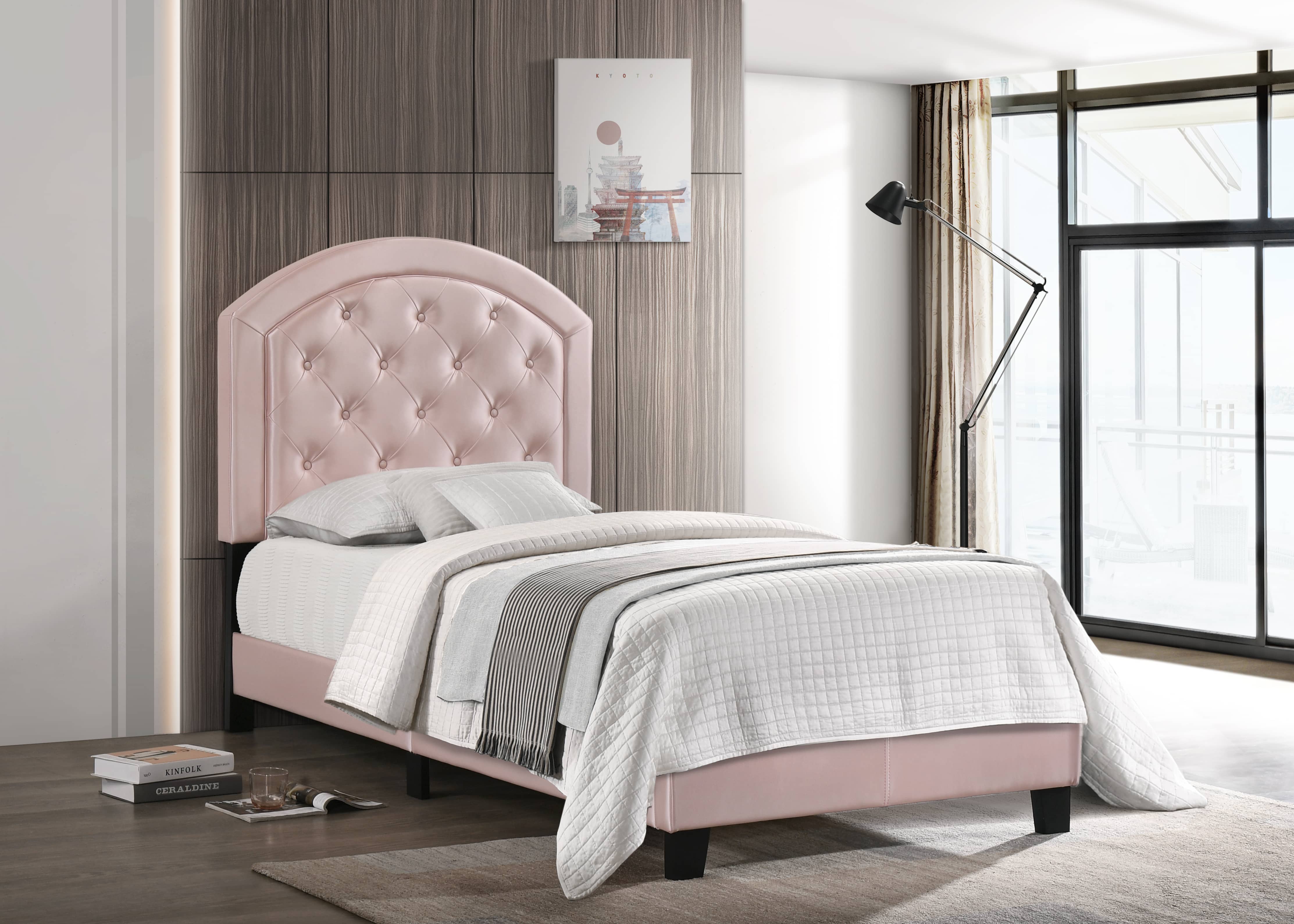 GABY ADJUSTABLE PLATFORM BED IN PINK