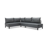 Inferno Metal Frame Vinyl Upholstered Sectional