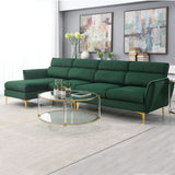 111 " Convertible Sectional Left/Right Handed Chaise