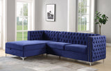 Sullivan Sectional Sofa, Navy Blue Velvet