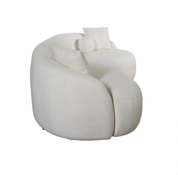 BONITA IVORY BOUCLE SOFA & LOVESEAT