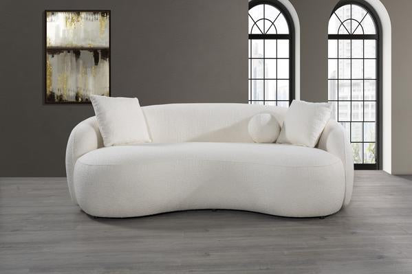 BONITA IVORY BOUCLE SOFA & LOVESEAT