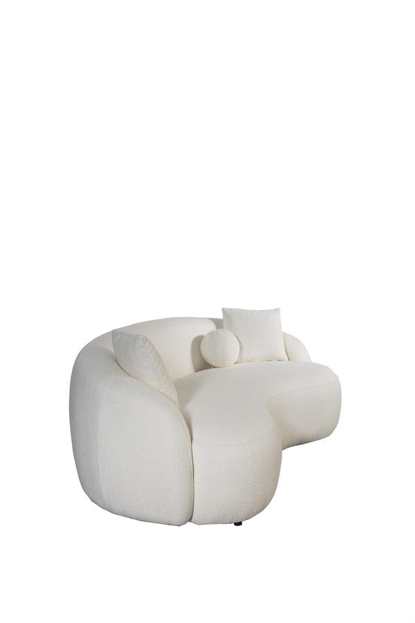 BONITA IVORY BOUCLE SOFA & LOVESEAT