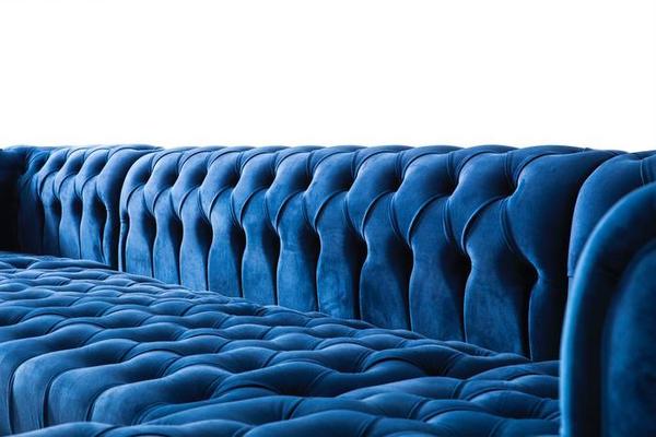 LAUREN VELVET NAVY DOUBLE CHAISE SECTIONAL