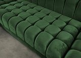 ARIANA GREEN VELVET DOUBLE CHAISE SECTIONAL