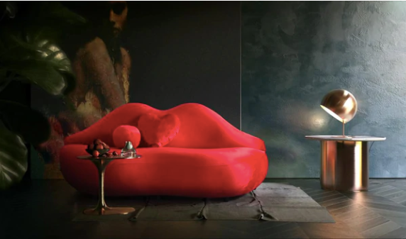 LIPS RED VELVET LOVESEAT