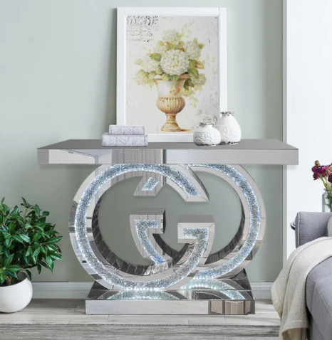 DOUBLE G SIGN LED CONSOLE TABLE