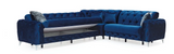 Ace Blue Sectional 