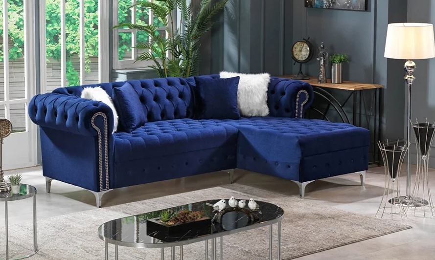 YAZ BLUE SECTIONAL