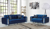 MIMOZA BLUE SOFA & LOVESEAT