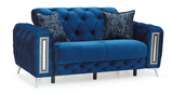 MIMOZA BLUE SOFA & LOVESEAT