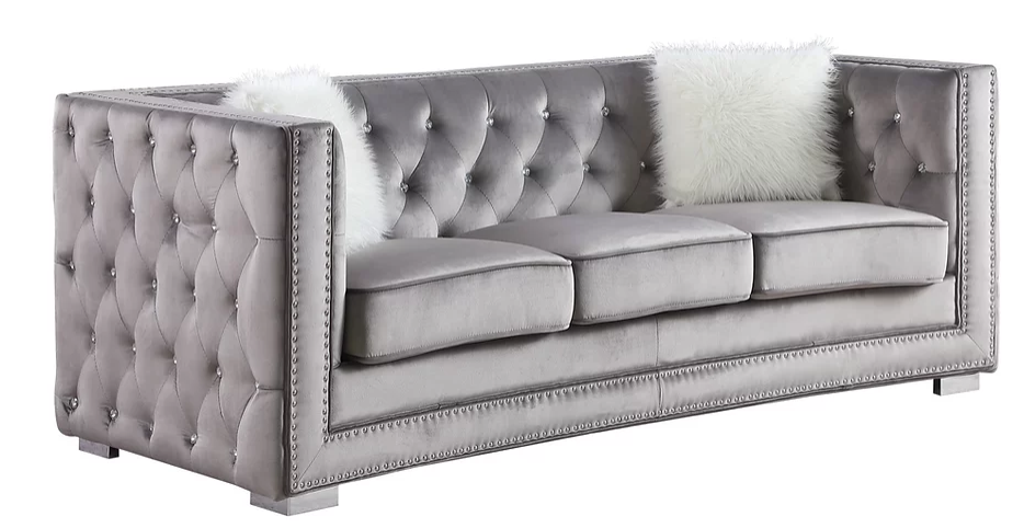 PARIS II (GREY) SOFA & LOVESEAT