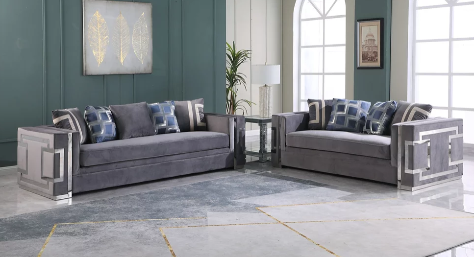 KYLIE GREY SOFA & LOVESEAT