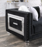 MILEY BLACK SOFA & LOVESEAT