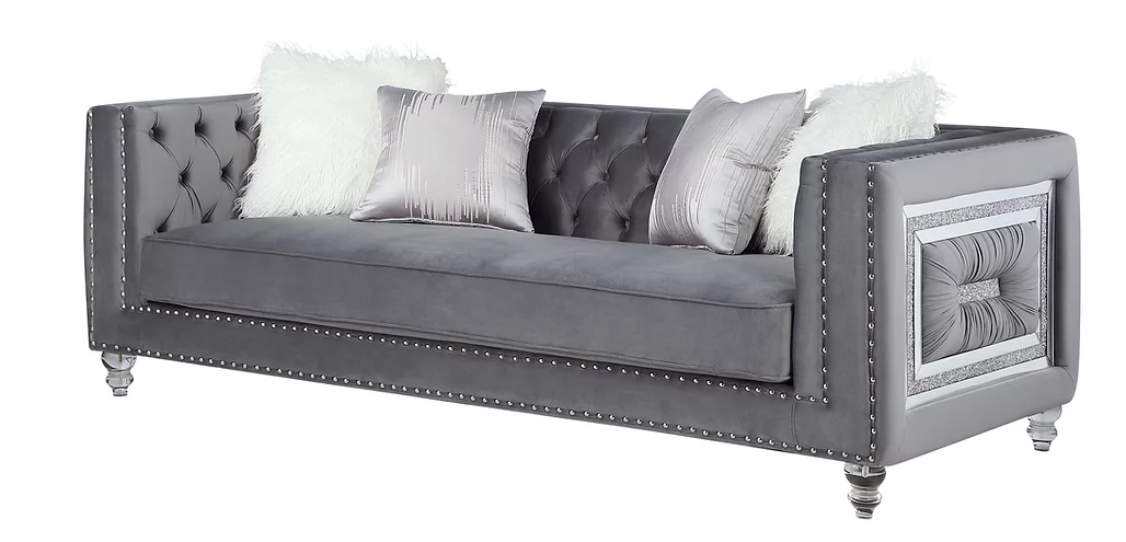MILEY GREY SOFA & LOVESEAT