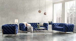 LORI BLUE SOFA & LOVESEAT