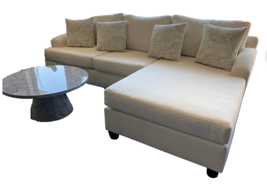 WOOLY IVORY SECTIONAL
