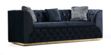 VERANDA GRAY VELVET  SOFA & LOVESEAT SET