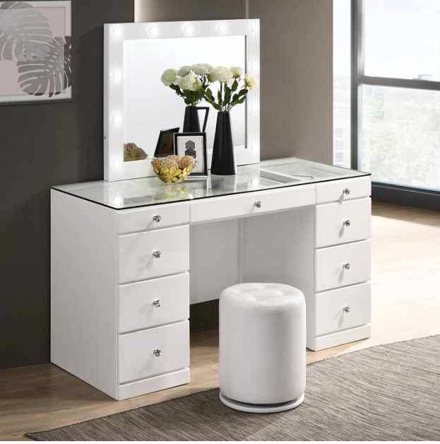AVERY WHITE VANITY W/ TOP