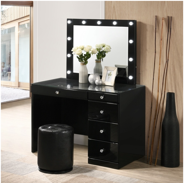 MORGAN BLACK VANITY W/ TOP